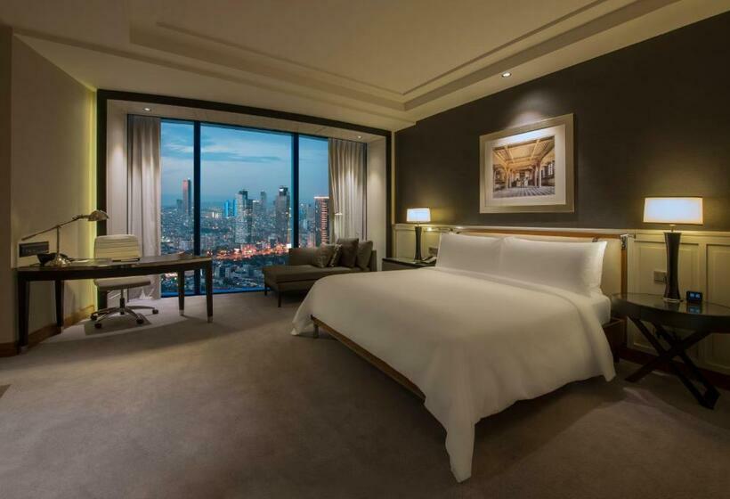 キングサイズベッドのデラックスルーム, Hilton Istanbul Bomonti Hotel & Conference Center
