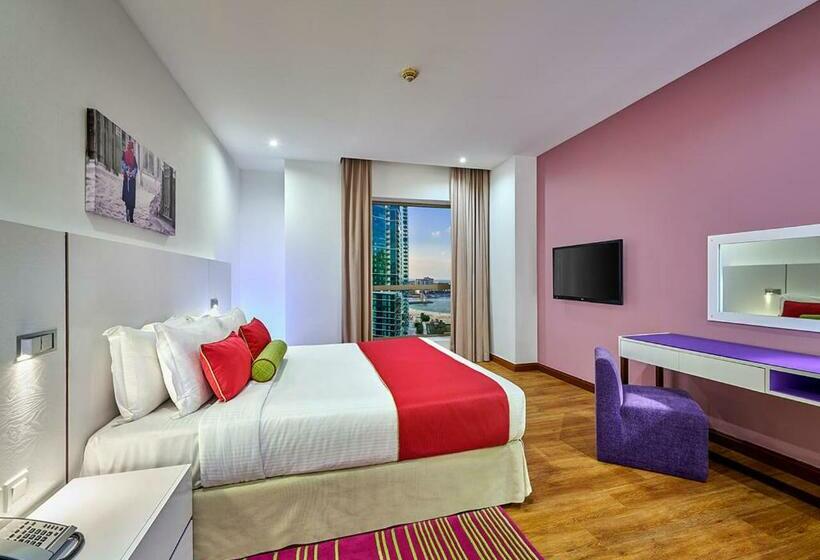 带1间卧室的公寓侧面带海景, Ramada Hotel, Suites And Apartments By Wyndham Dubai Jbr