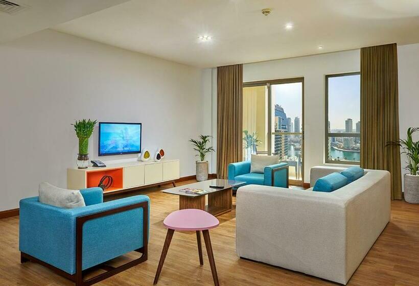 带2个卧室的公寓, Ramada Hotel, Suites And Apartments By Wyndham Dubai Jbr