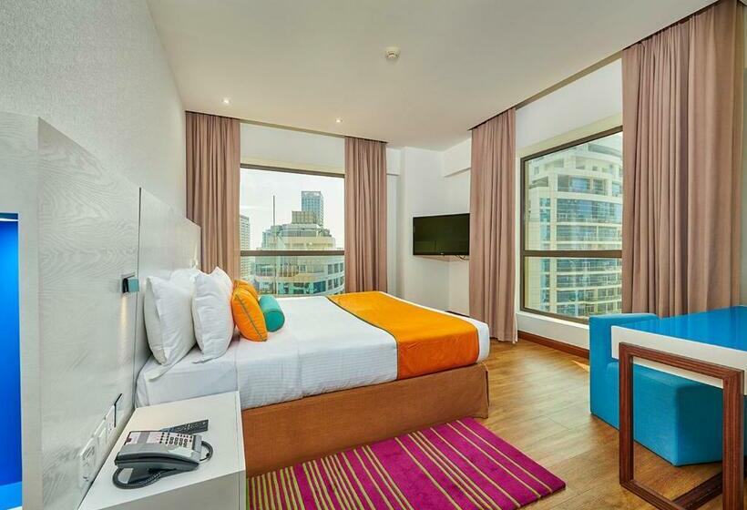 侧面带海景及2个卧室的公寓, Ramada Hotel, Suites And Apartments By Wyndham Dubai Jbr