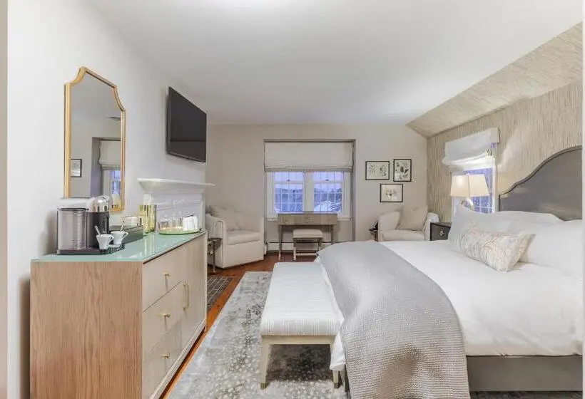 キングサイズベッドのデラックスルーム, The Hermitage Inn Vermont