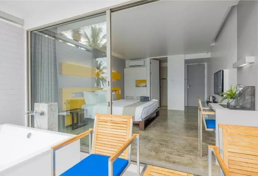 オーシャンビューデラックスルームバルコニー付き, Explorar Koh Phangan Adults Only Resort And Spa