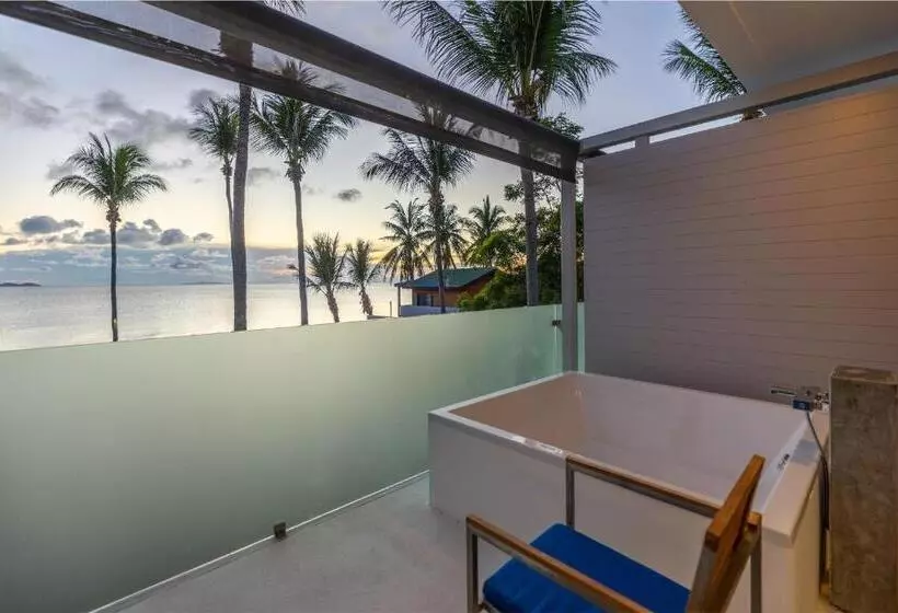 オーシャンビューデラックスルームバルコニー付き, Explorar Koh Phangan Adults Only Resort And Spa
