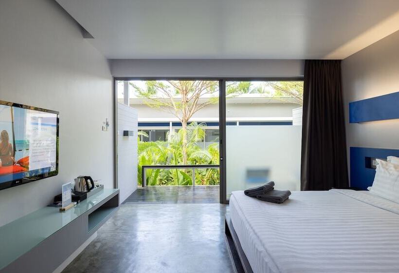 חדר דלוקס עם מרפסת טרסה, Explorar Koh Phangan   Adults Only Resort And Spa