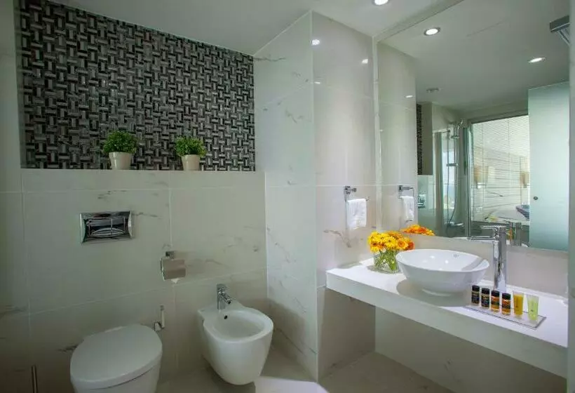 اتاق سوپریور با چشم‌انداز جانبی دریا, King Evelthon Beach Hotel & Resort