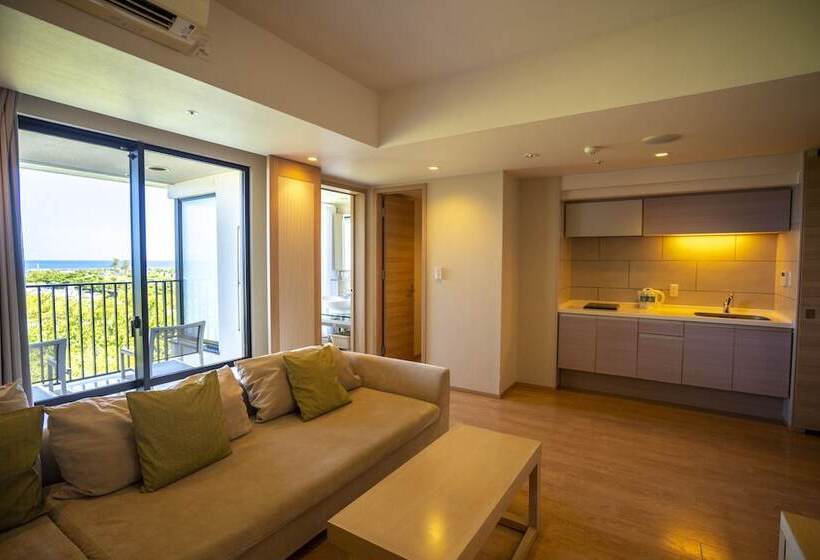 דירת חדר דלוקס, Moon Ocean Ginowan Hotel & Residence