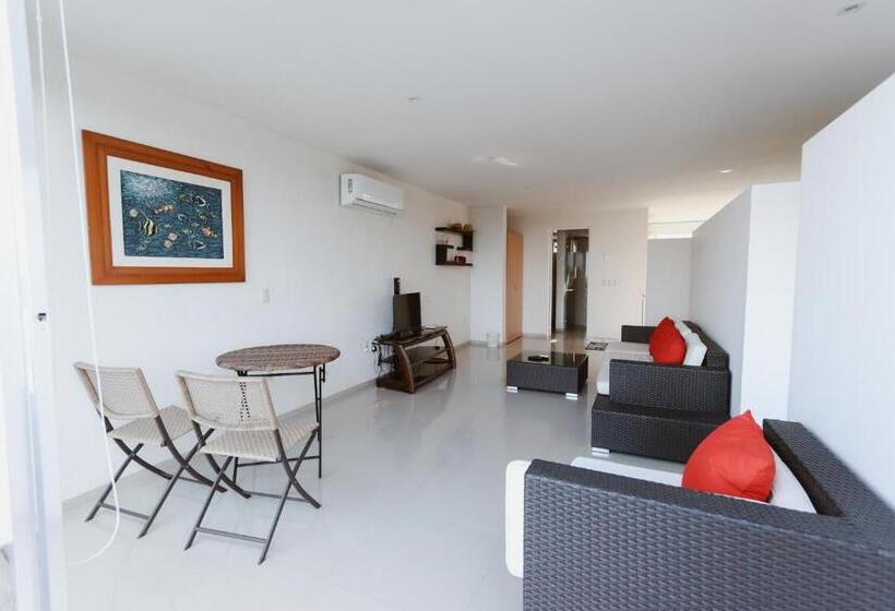 شقة غرفة واحدة مطلة على البحر, Loft Panorámico Con Vista Al Mar Y Terraza   Punta Gaviota