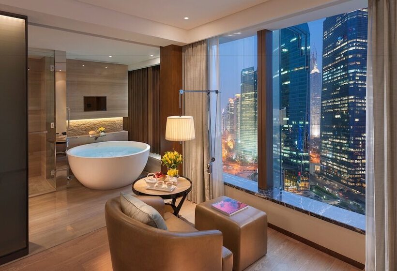 اتاق استاندارد با تخت دوبل, Mandarin Oriental Pudong, Shanghai