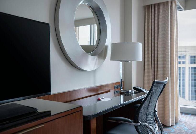 장애인을 위한 킹사이즈 침대 스탠다드 룸, Marriott Marquis Washington, Dc