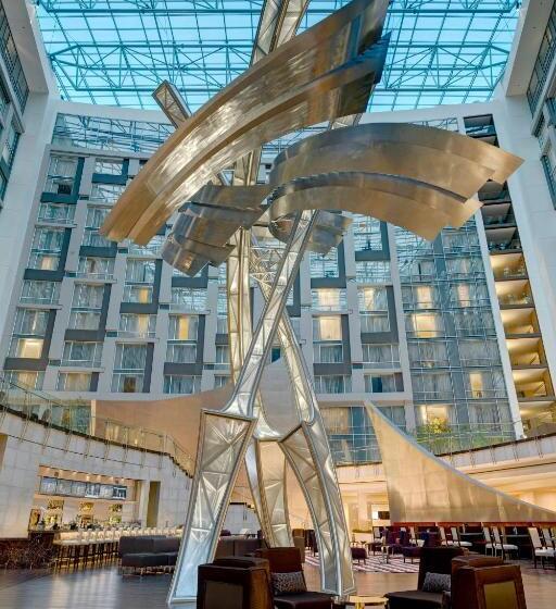 장애인을 위한 킹사이즈 침대 스탠다드 룸, Marriott Marquis Washington, Dc