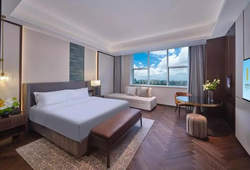 キングサイズベッドのデラックスルーム, Jin Jiang International Hotel Taicang