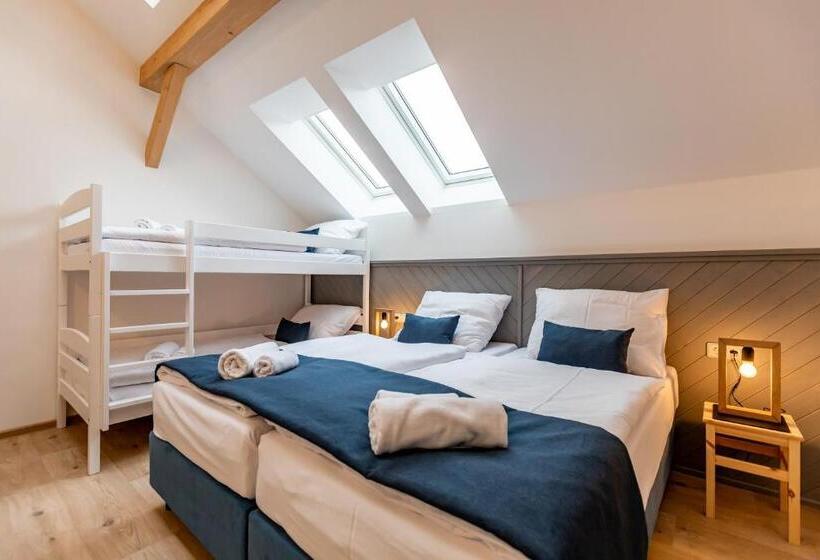 اتاق استاندارد چهار تخته, Benátky 214