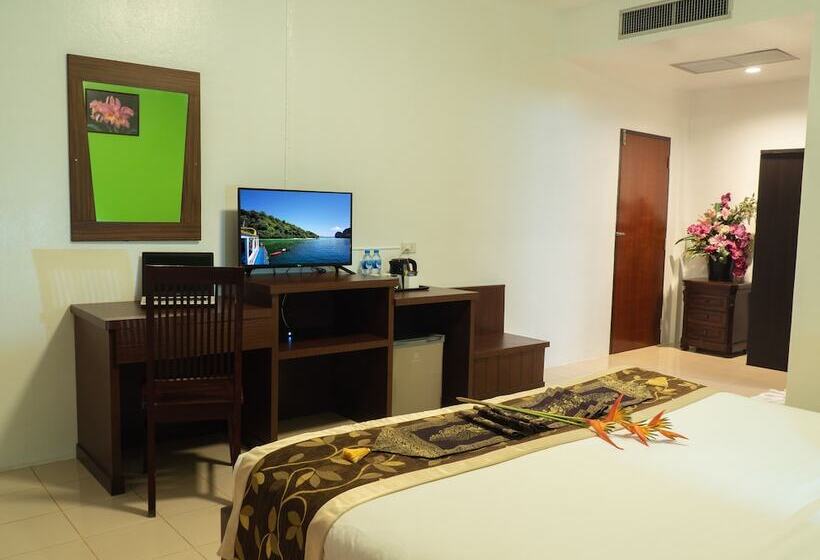 דירת סופריור, חדר שינה 1, נוף לבריכה, Ao Nang Baan Suan Resort