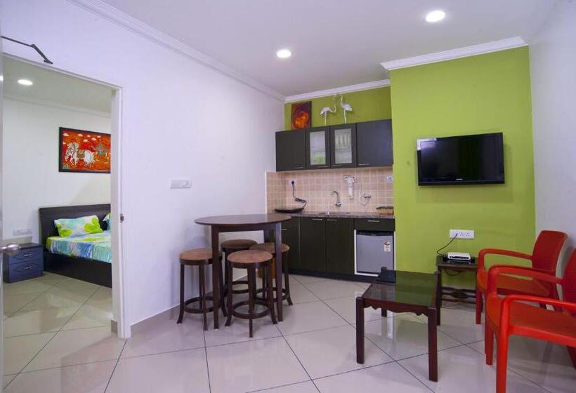 带大床的套房, Vasudevam Premium Suites