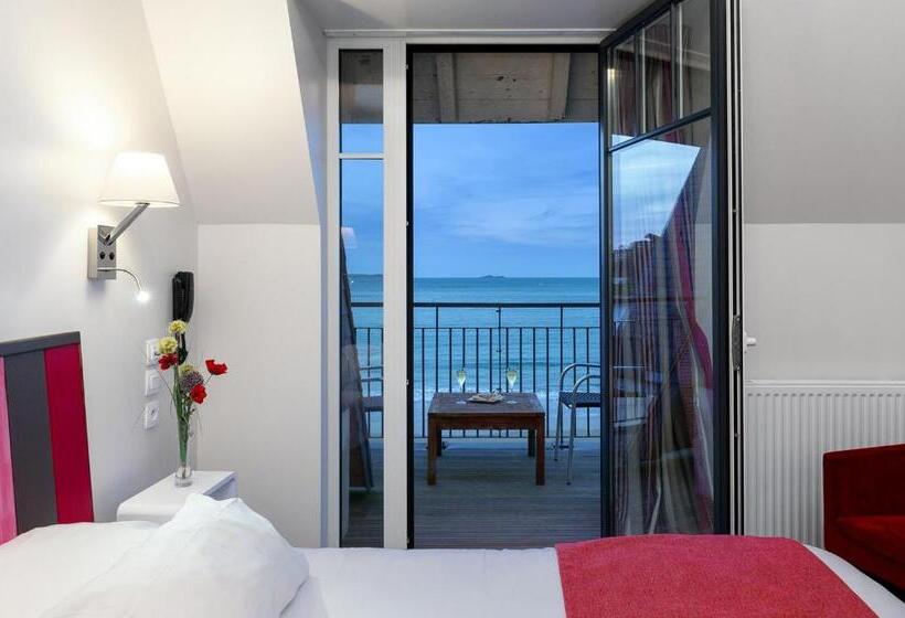 스탠다드 룸 바다 전망, Logis Hôtel Ker Mor