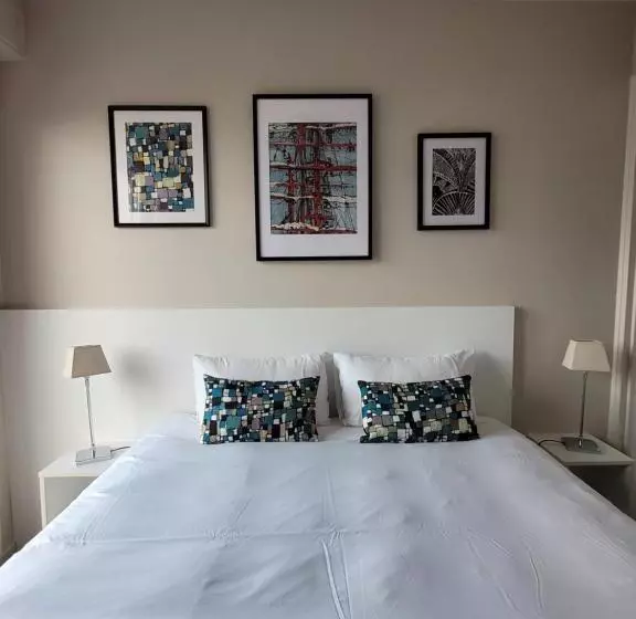 オーシャンビュースタンダードルームバルコニー付き, Hôtel Port Haliguen