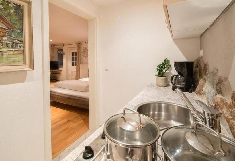 Huoneisto 1 Makuuhuone Näkymä, Zur Schönen Aussicht Hotel Garni