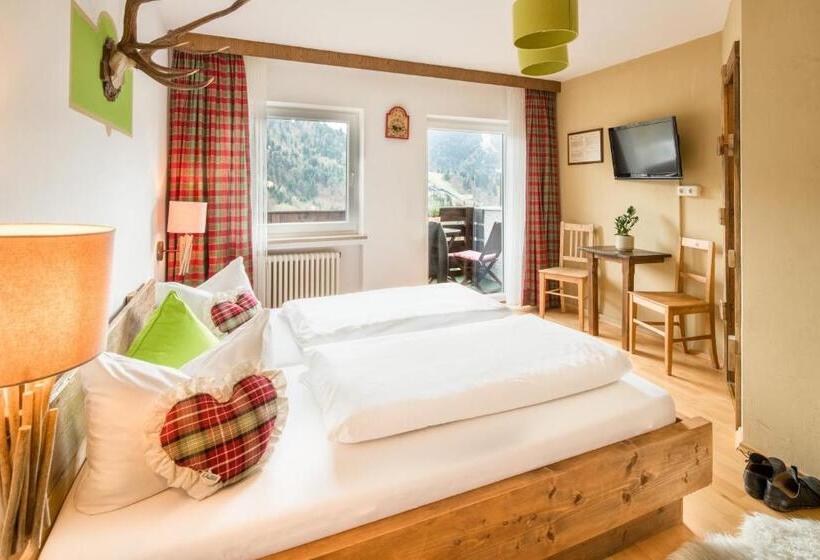 اتاق استاندارد با چشم‌انداز کوهستان, Zur Schönen Aussicht Hotel Garni