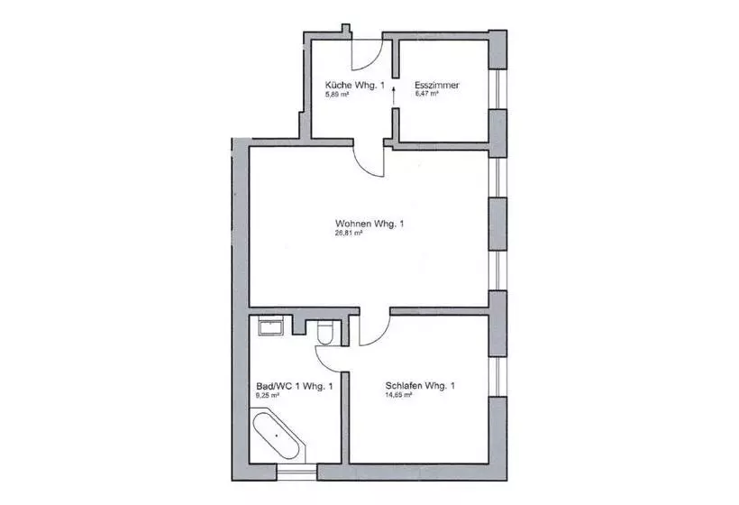 1ベッドルームアパートメント, Landgasthof Bauerngirgl