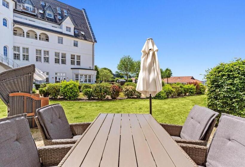 شقة غرفة واحدة مزودة بتراس, Strandhotel Glücksburg