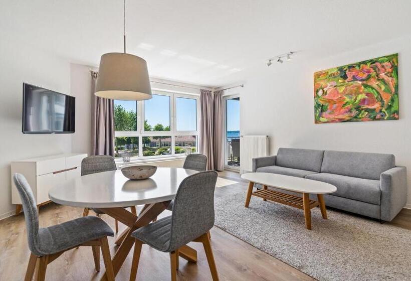 شقة غرفة نوم واحدة مزودة بشُرفة, Strandhotel Glücksburg