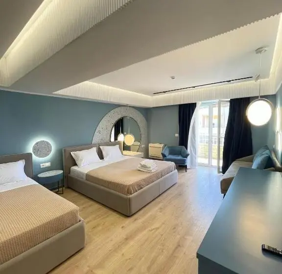 اتاق سه نفره دلوکس با چشمانداز دریا, B&b Visar Rooms