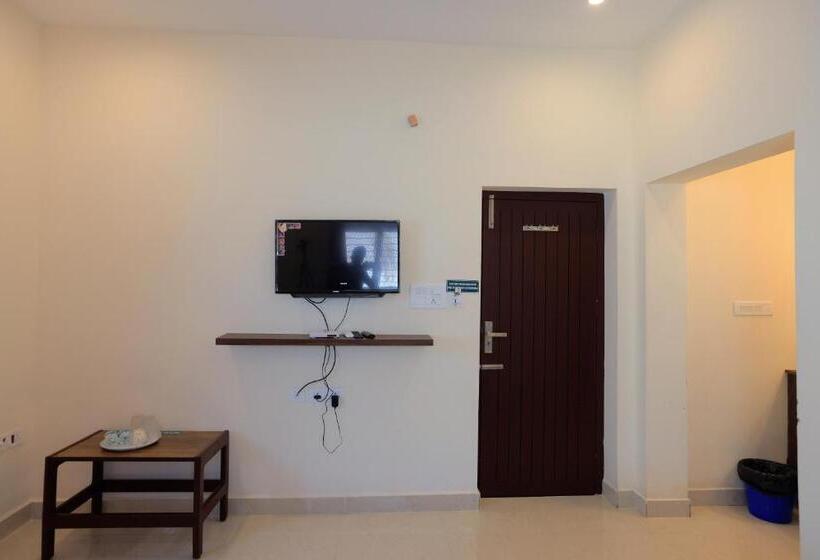 חדר דחוקס עם מיטת קינג, Thiru Pavilion Retreat