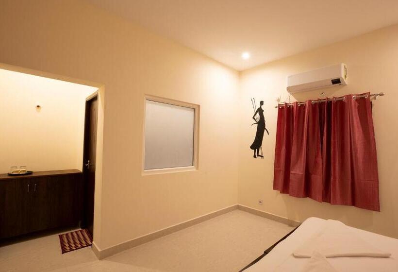 חדר דחוקס עם מיטת קינג, Thiru Pavilion Retreat