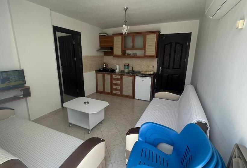 庭の見える1ベッドルームアパートメント, Oğuz Apart