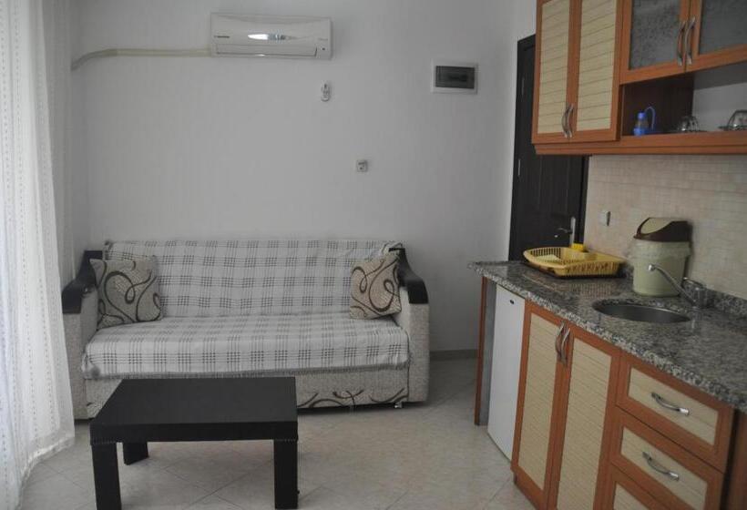 庭の見える1ベッドルームアパートメント, Oğuz Apart