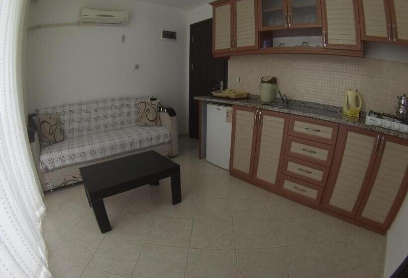 庭の見える1ベッドルームアパートメント, Oğuz Apart