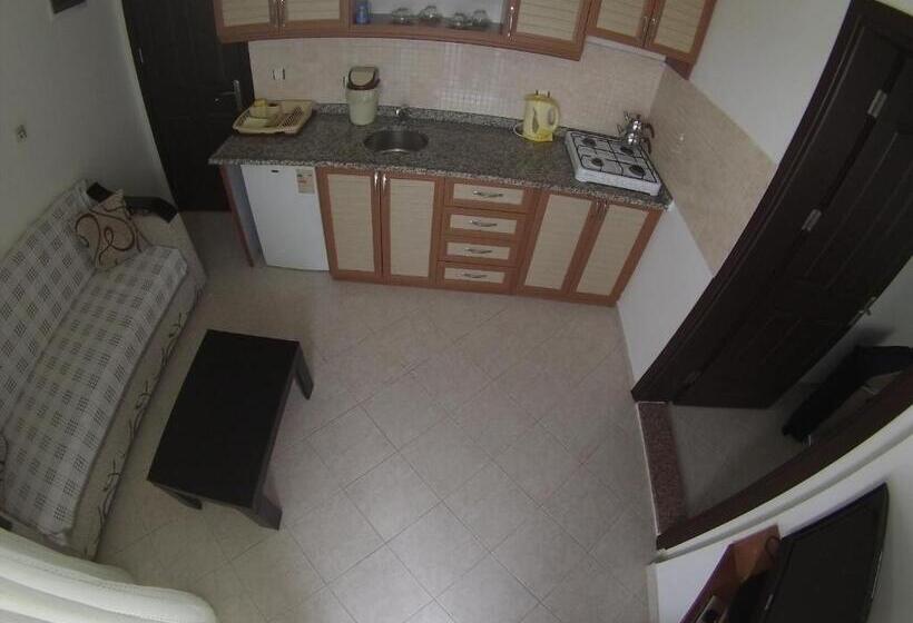 庭の見える1ベッドルームアパートメント, Oğuz Apart