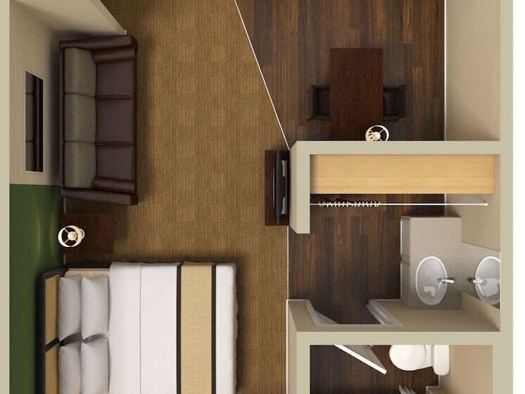 ダブルベッドのスタンダードスタジオ, Mainstay Suites Las Vegas Flamingo