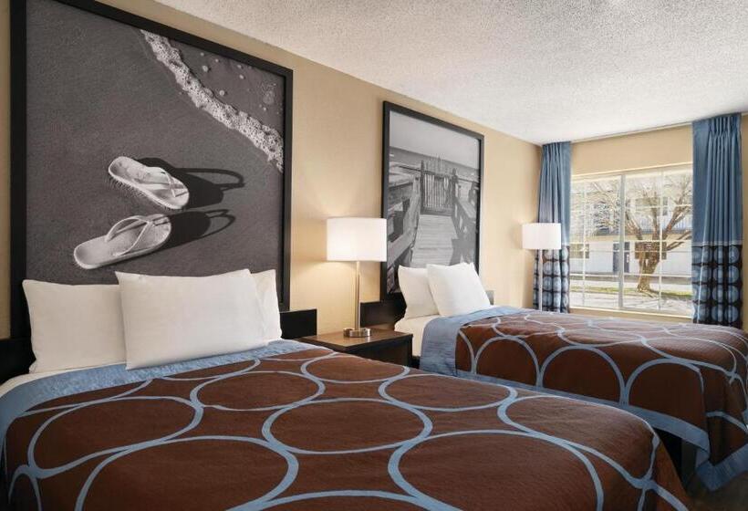 غرفه قياسيه سريرين مزدوجين, Super 8 By Wyndham Gulfport Biloxi Airport