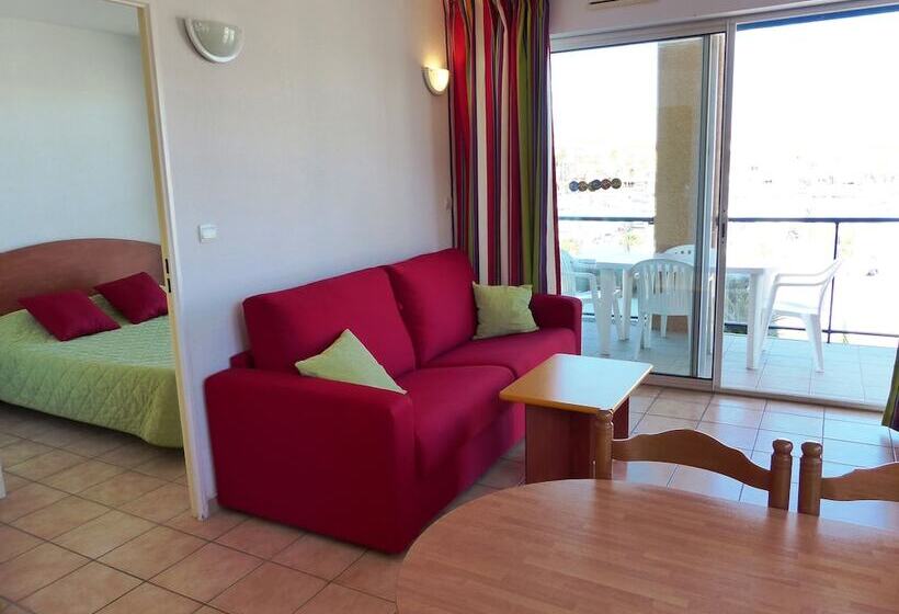 １ベッドルームアパートメント, Residence Mer & Golf Port Argeles