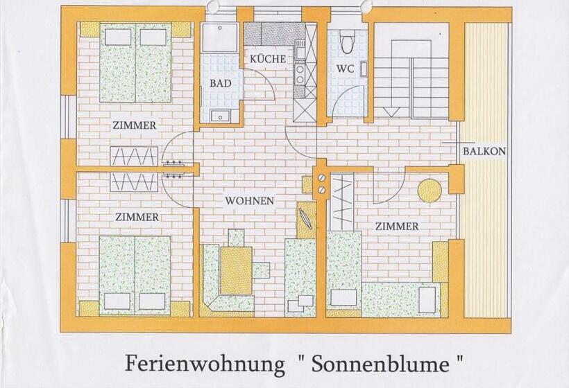 شقة 3 غرف, Ferienhof Kandler