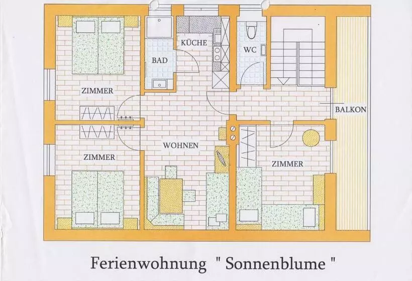 Huoneisto 3 Makuuhuonetta, Ferienhof Kandler