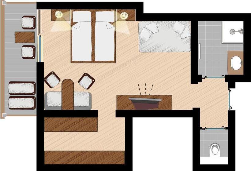 Номер Deluxe с Балконом, Loisi S Boutique