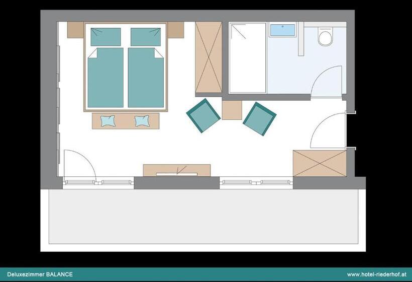 标准间带阳台, Riederhof  Urlaub Mit Wau!