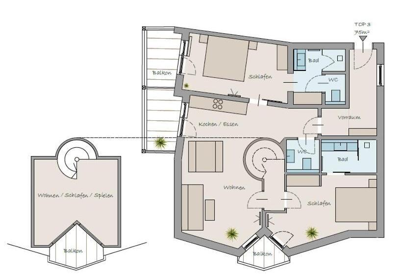 Апартаменты 3 Спальни, Aktiv Hotel Karnia