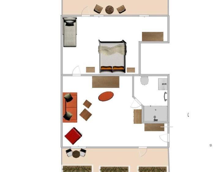 Апартаменты 1 Спальня, Pension Kurhausblick