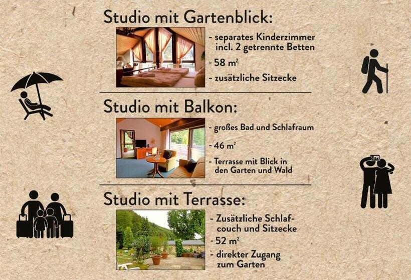 סטודיו סטנדרט עם מרפסת, Diamanthotel Idar Oberstein