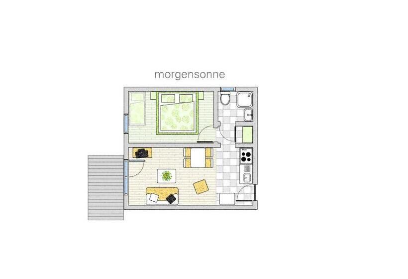 דירת חדר, Waldesblick, Hotel Restaurant