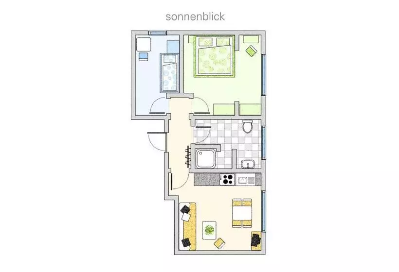 ２ベッドルームアパートメント, Waldesblick, Hotel Restaurant
