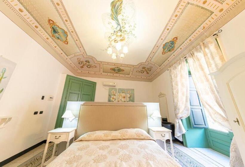 디럭스 룸 킹사이즈 침대, Palazzo Villelmi