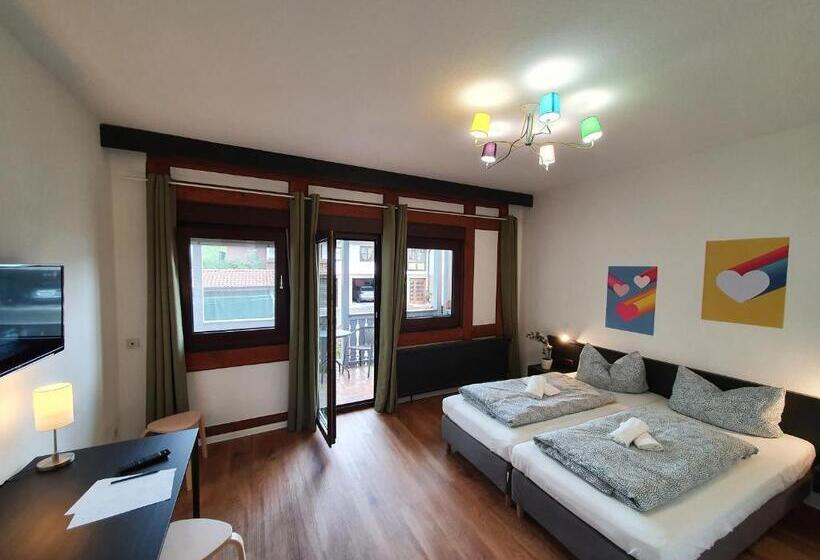 Номер Стандарт с Балконом, Garni Hotel Biebertal Am Milseburgradweg