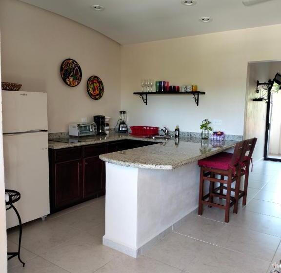 إستديو قياسى مطل على حمام السباحة, Cabañas Puerto Morelos