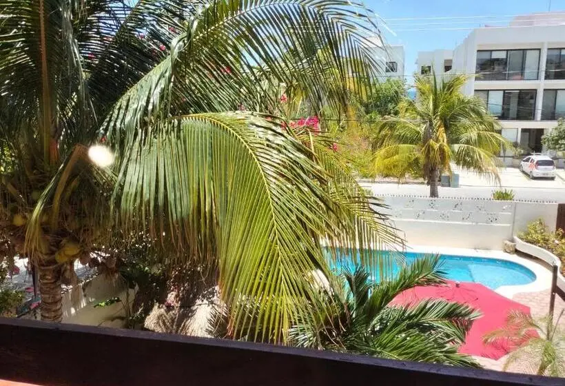 プールの見えるデラックスルーム, Cabañas Puerto Morelos
