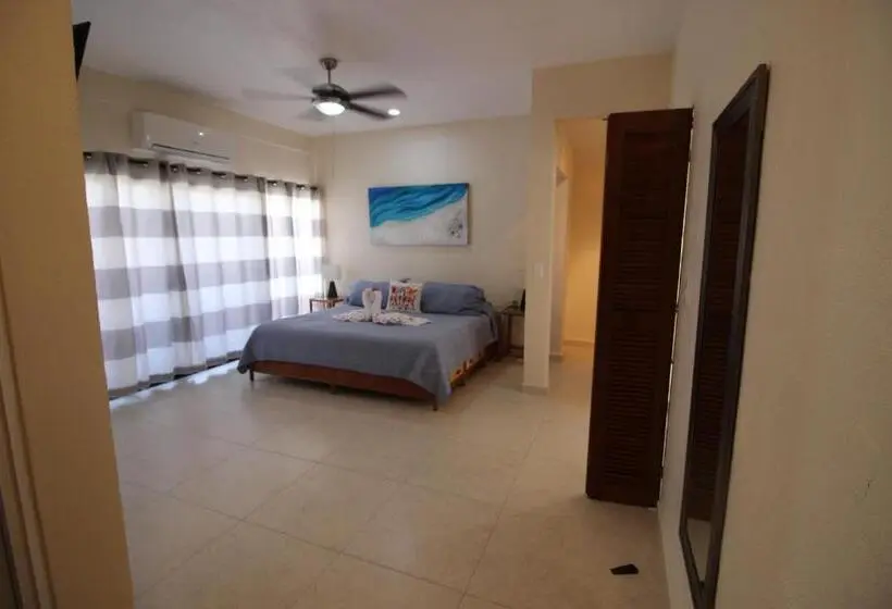 プールの見えるデラックスルーム, Cabañas Puerto Morelos
