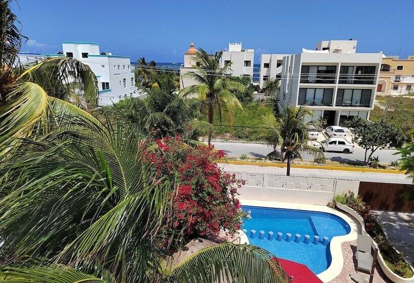 جناح مطلّ علي حمام السباحة, Cabañas Puerto Morelos
